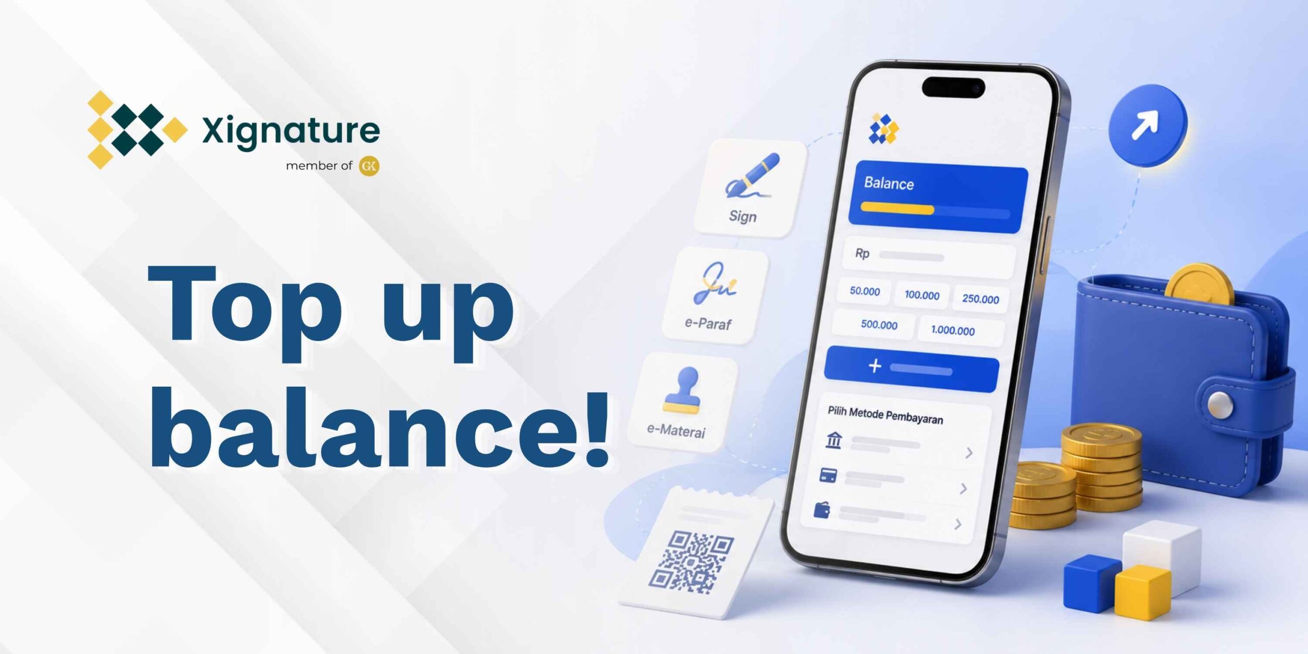 Kuota Habis? Ini Cara Top Up Balance Sign, e-Paraf, dan e-Materai