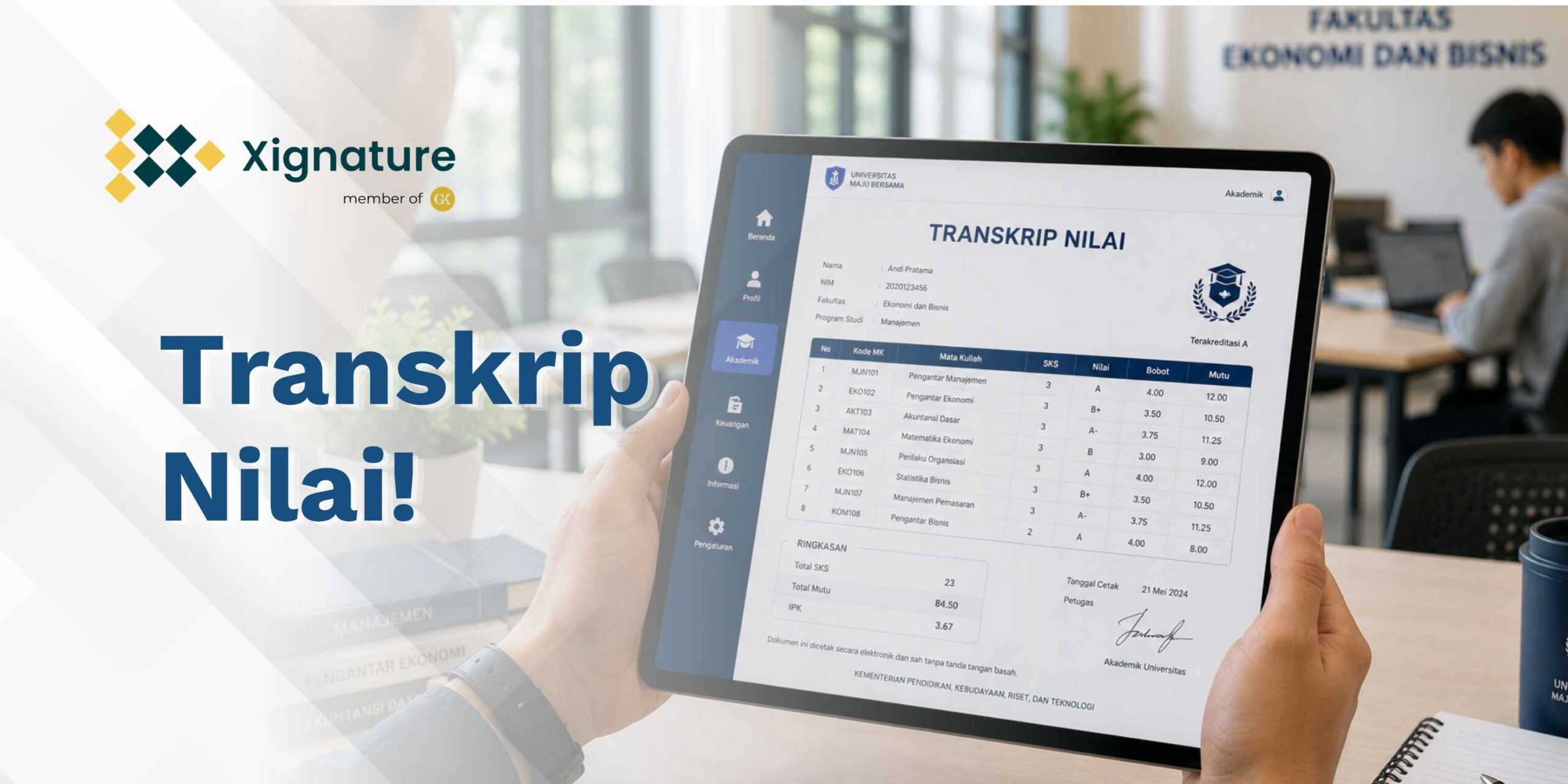 Transkrip Nilai Tidak Bisa Diverifikasi