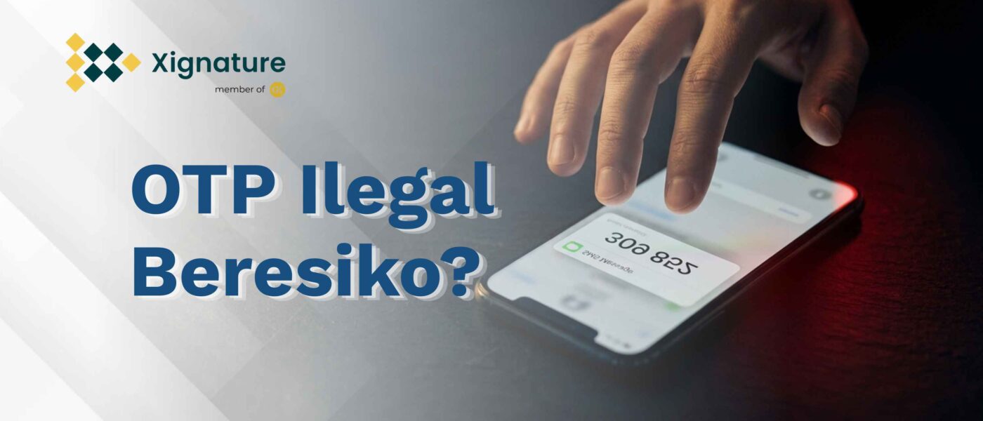 Ponsel menerima SMS berisi kode OTP enam angka dengan tangan yang ragu untuk membagikannya