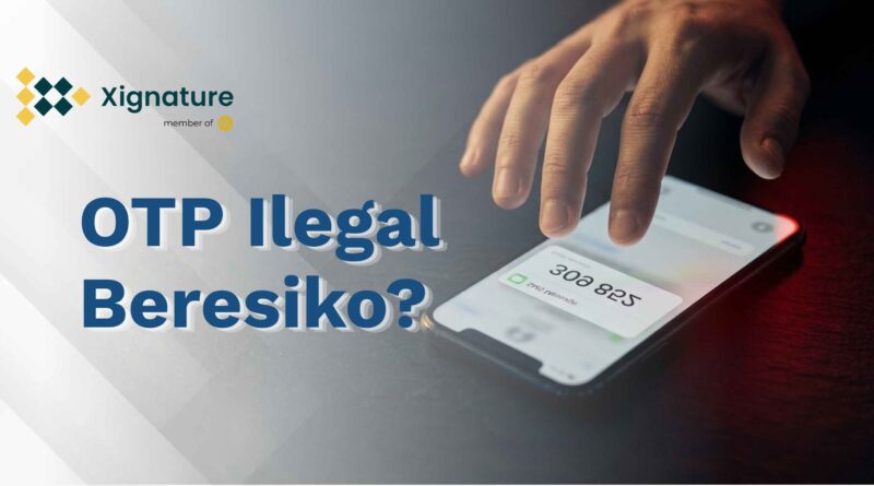 Ponsel menerima SMS berisi kode OTP enam angka dengan tangan yang ragu untuk membagikannya